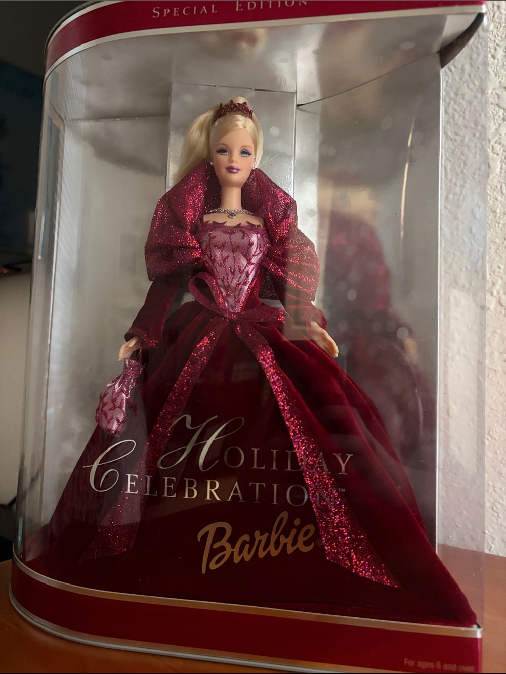 Barbie Sparkling Burgundy Holiday Celebration Doll